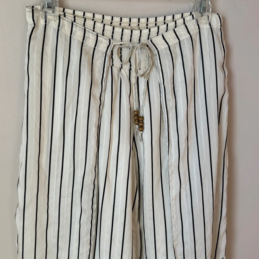 Denim & Supply Ralph Lauren wide-leg striped‎ wrap pants flowy Beachy Size Small